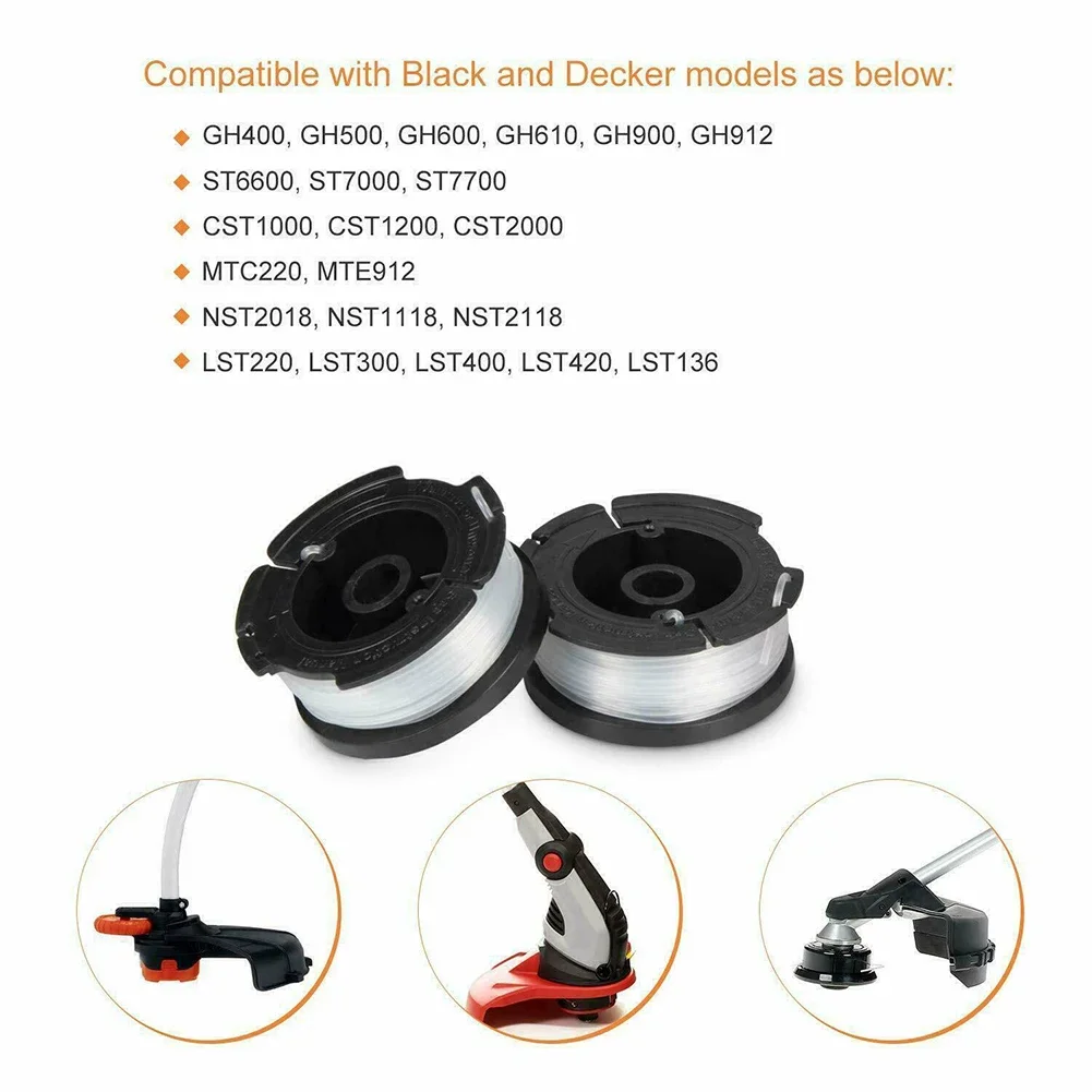 Imagem -05 - Aparador Spool Cap e Primavera Substituição para Black Decker Grama sem Fio Cortador de Lâmina Cortador de Grama Pack