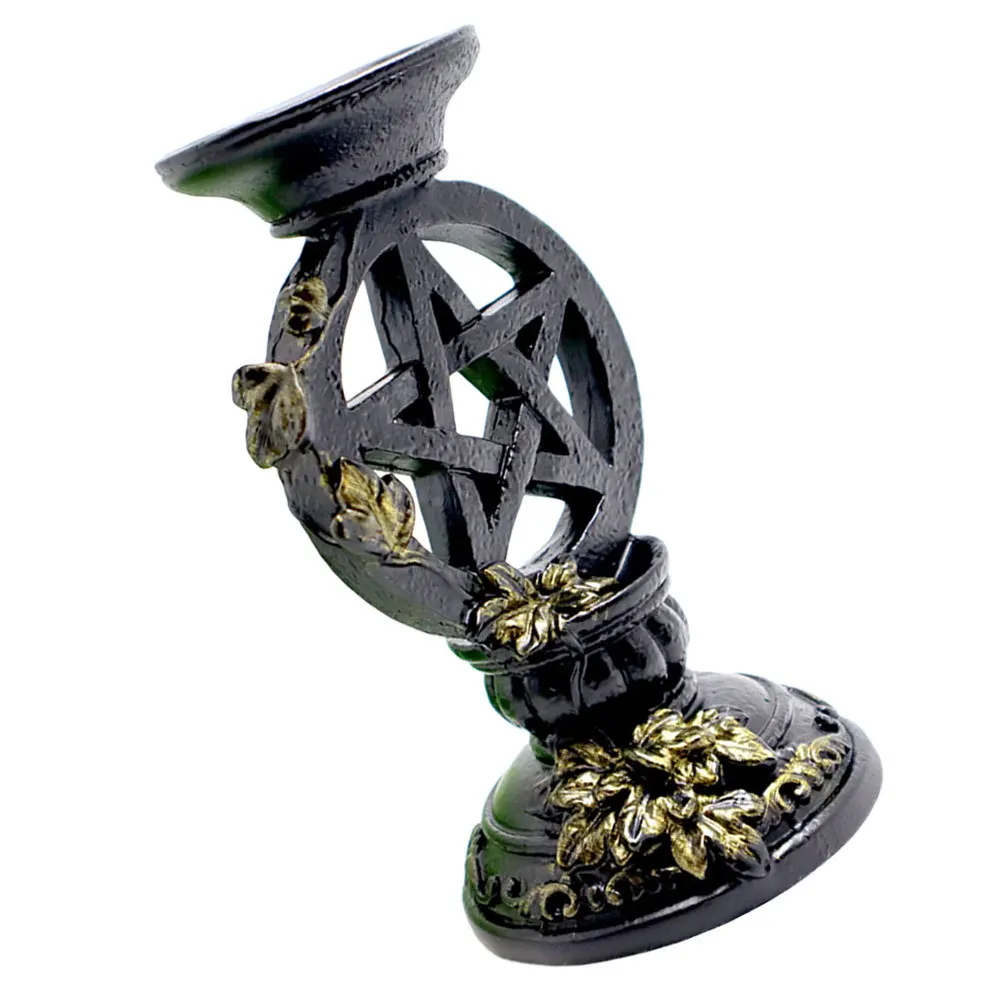 

1Pcs Unique Pentacle Crystal Ball Support Ornament Vintage Desktop Decor Creative Photo Prop Household Ornament