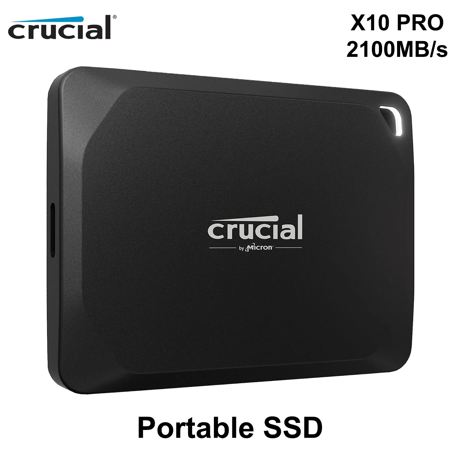 Crucial-Unidade de estado sólido externa, SSD portátil, X10 Pro, 2100 mbps, fotos Mylio gratuitas, oferta, USB 3.2, 1TB 2TB 4TB