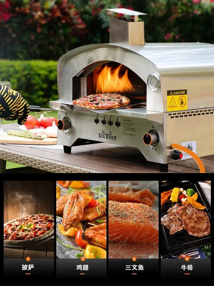 

Top Quality Hot SalesGas Pizza Stove Traditional Kiln Italian Pizza Oven Stainless Steel Large BBQ Stove Outdoor Home Use