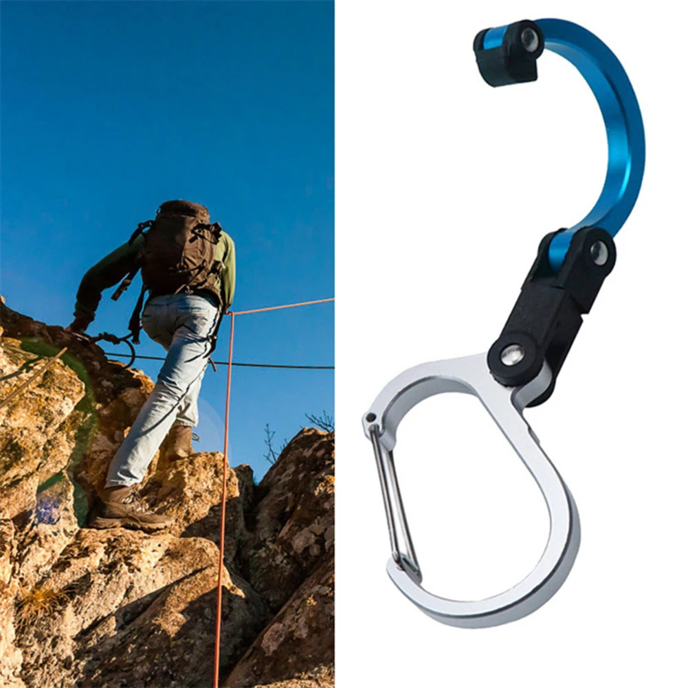 

Multi-functional Outdoor Caribeaner Clip Aluminum Alloy D Shaped Hook Camping Accessories For Fishing Hiking Drop ship Wholesale