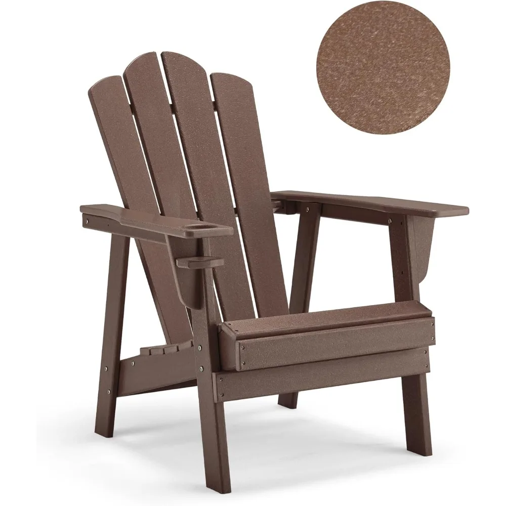 

Adirondack Chair Oversized Balcony Porch Patio Outdoor Chair for Lawn, Backyard, Deck, Garden, Camping - Easy Installation