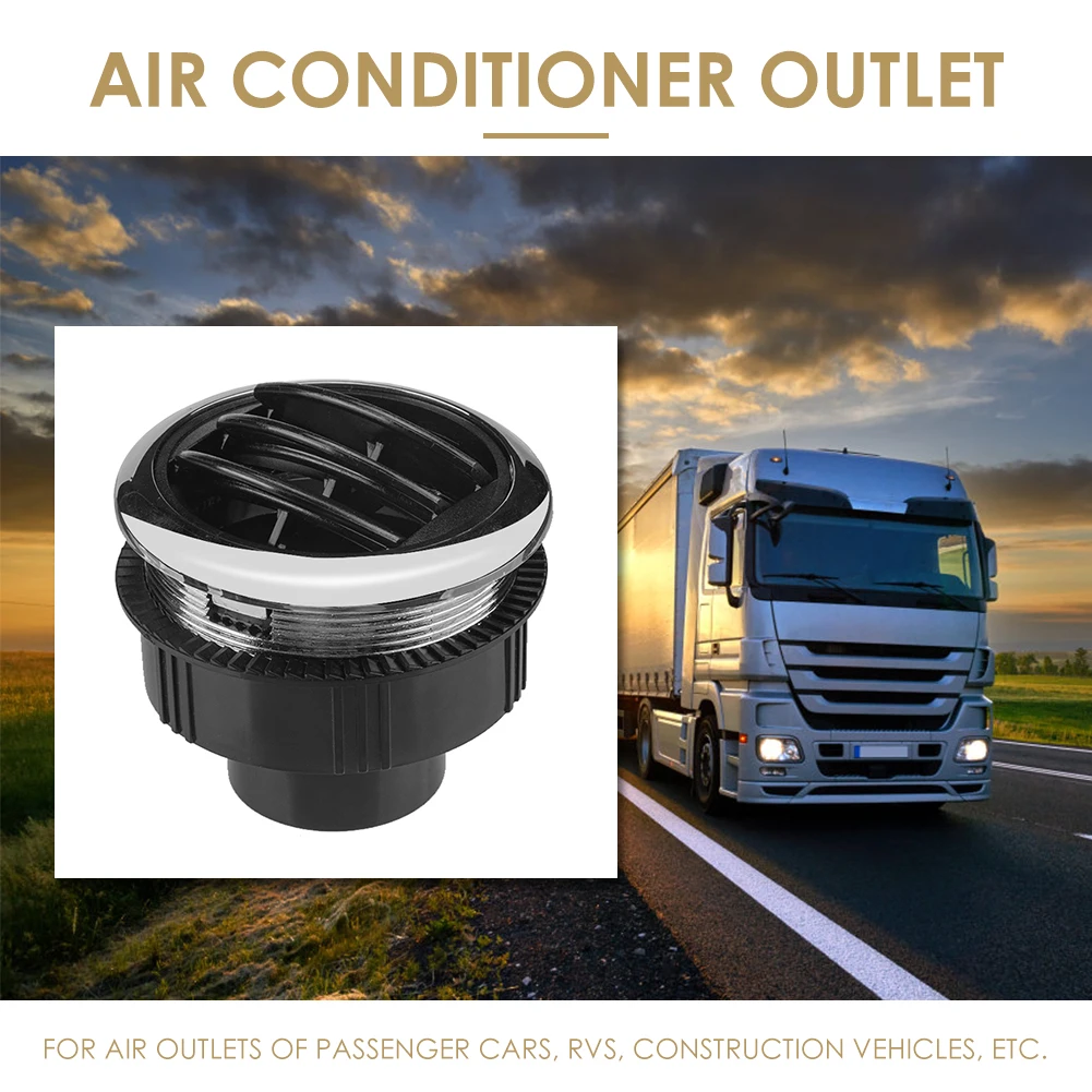 

2.95 inch A/C Air Vents Outlets with Chrome Outdoor Universal Air Conditioning Personal Car Decoration for RV Bus