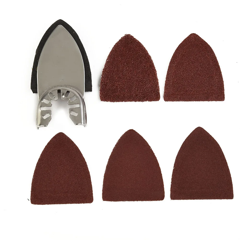 

Triangular Sheets Sander 60-240 Grit Polishing Multitool Finger Paper Power Tool Accessories Multi-Function Durable