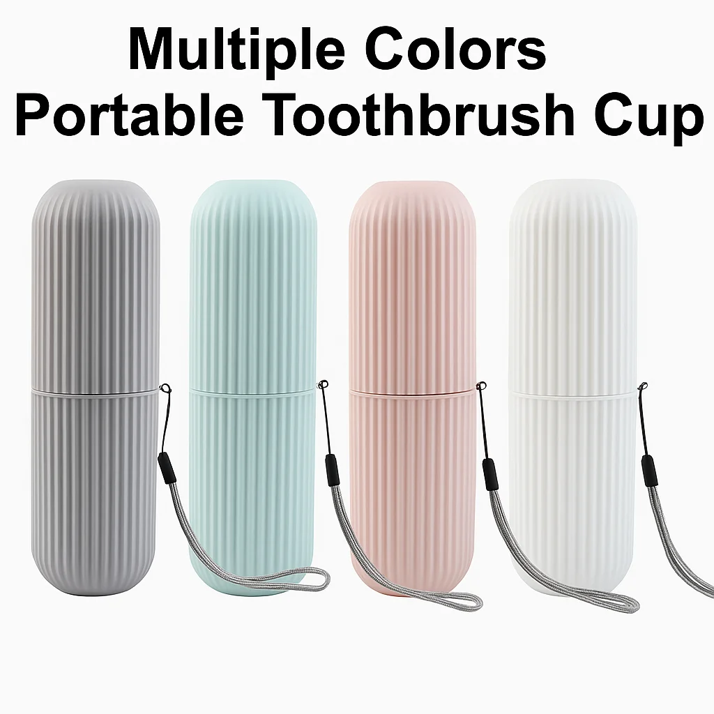 

Simple Travel Toothbrush Cup Portable Bathroom Toothbrush Holder Bathroom Toiletries Storage Cup Couple Toothbrush Box New Ideas