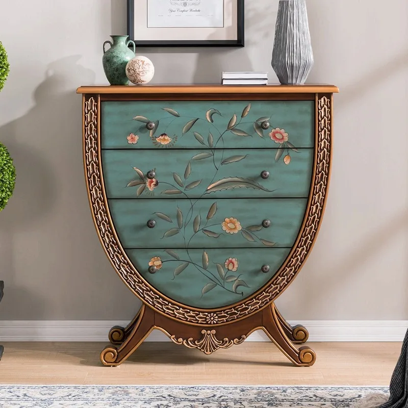 

European cabinets, American drawer cabinets, painted solid wood decorative cabinets