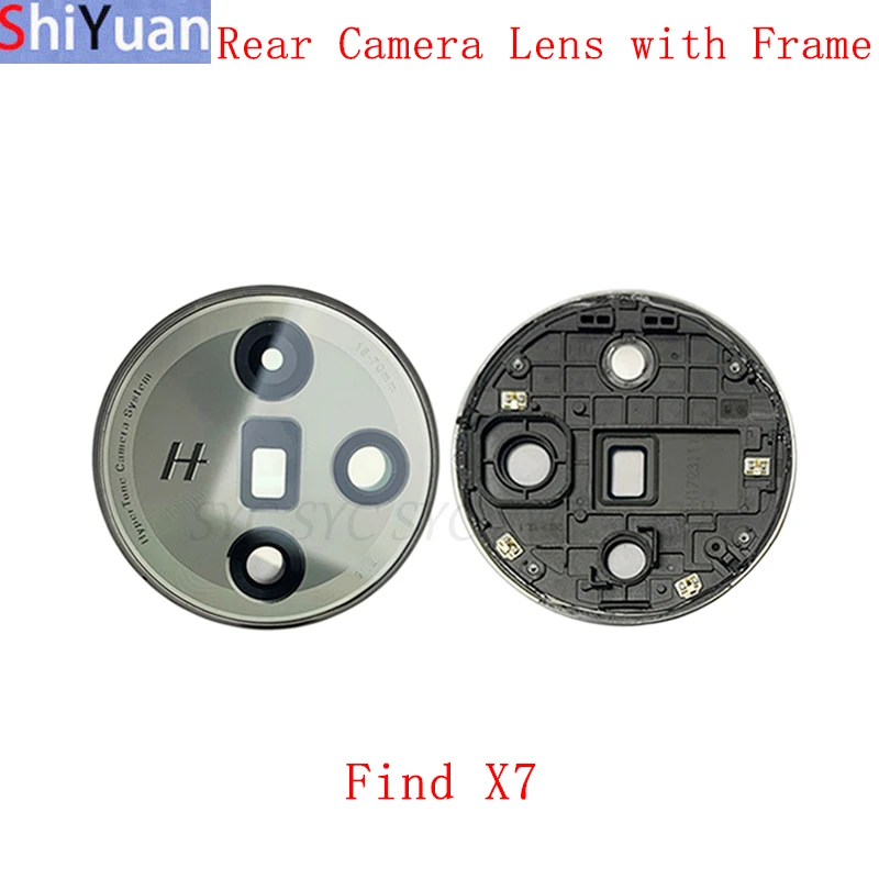 

Rear Camera Lens with Frame Holder Cover For OPPO Find X7 Back Camera Frame Replacement Parts
