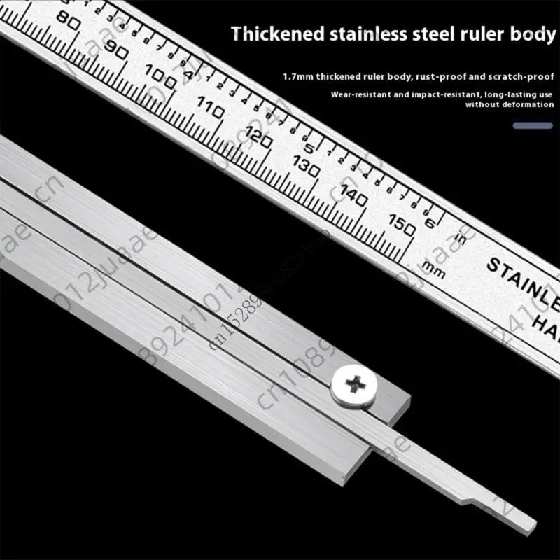 H7EA Professional Solar Digital Calipers 150mm Water Resistan Steel Double Power Supply Accuracy Instrument For Craftsmen