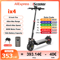 iScooter iX4 Electric Scooter 800W 15Ah Powerful Electric Kick Scooter Anti-skid Off-road Tire  45km Range eScooter 45km/h Speed