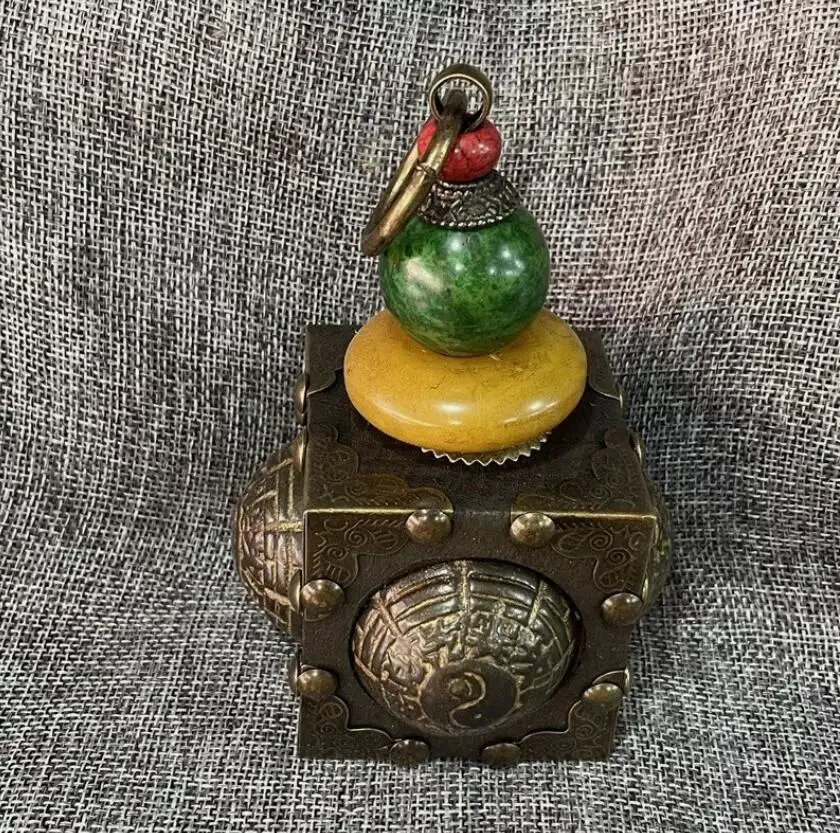 

Chinese Old Jade Collection Red Mountain Culture Seal Feng Shui