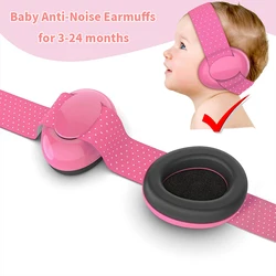 Baby Anti-Noise Earmuffs Elastic Strap Hearing Protection Safety Ear Muffs Kids Noise Cancelling Headphones Sleeping Child