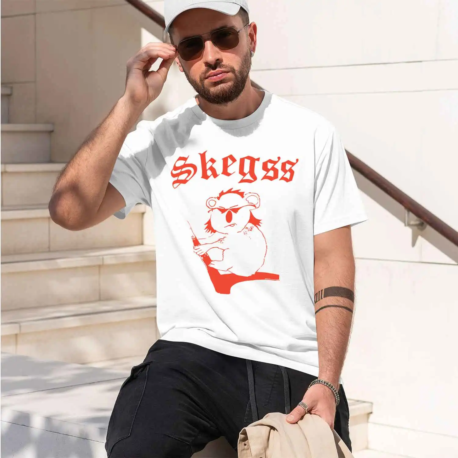 Skegss 2026 New Model Men’s Short-sleeve crewneck T-Shirt Classic Casual Multiple Colors and Sizes for Daily Wear All-Day Comfor