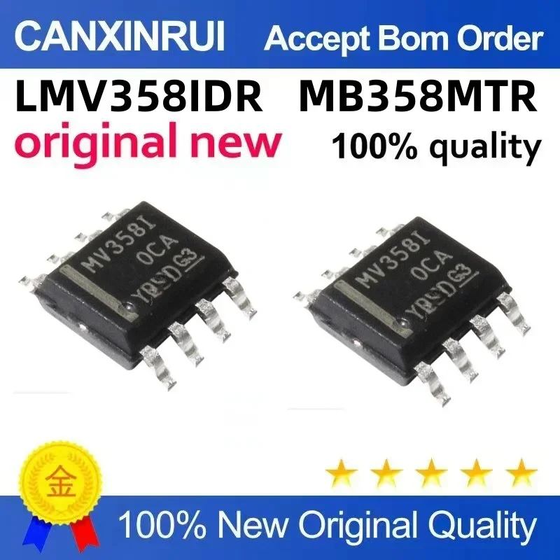 (5 pieces) LMV358IDR silk screen MV358I MV3581 MB358MTR MB358M SOP8 spot chip IC