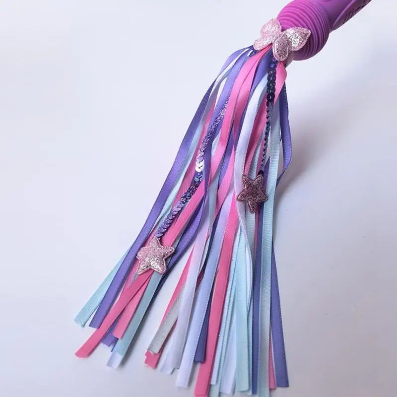 Kids Bike Handlebar Streamers Kids Scooter Handlebar Ribbons Streamers Handle Flowing Colorful Tassel Accessory For Kids Bicycle