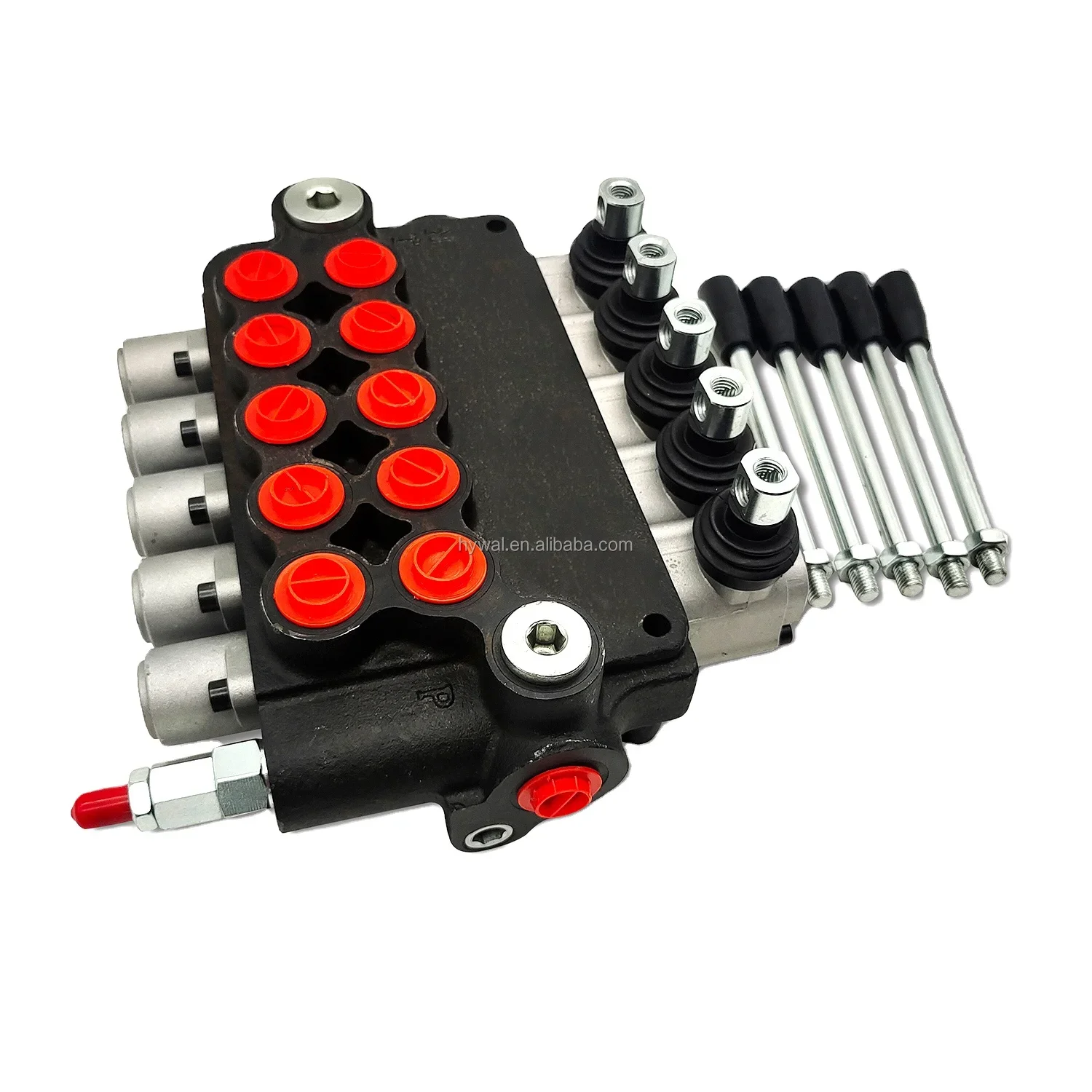 

Hy-Waloil 05P80 5-way 80 L/min Double Acting Cylinder Hydraulic Directional Control Valve