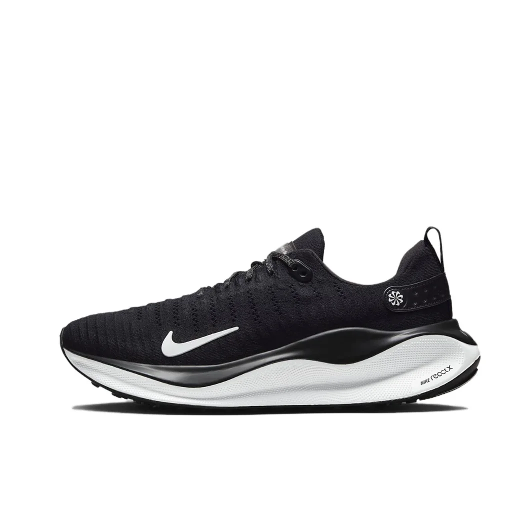 Nike Original React Infinity Run Flyknit sepatu lari 4 busa, sepatu pria ringan nyaman kasual