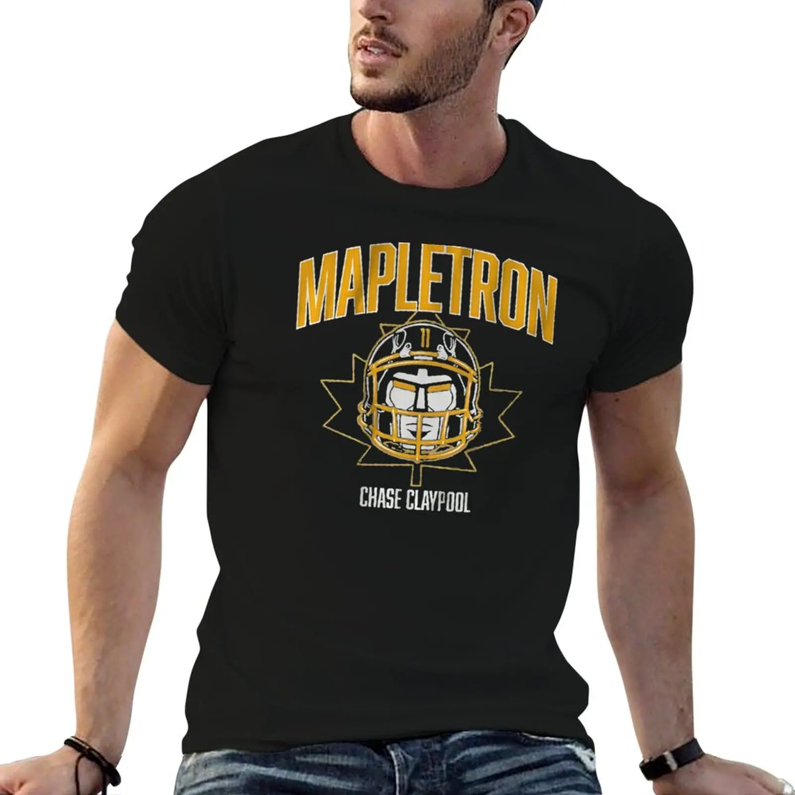 Chase Claypool mapletron T-Shirt High Elasticity Sports Tee Shirt