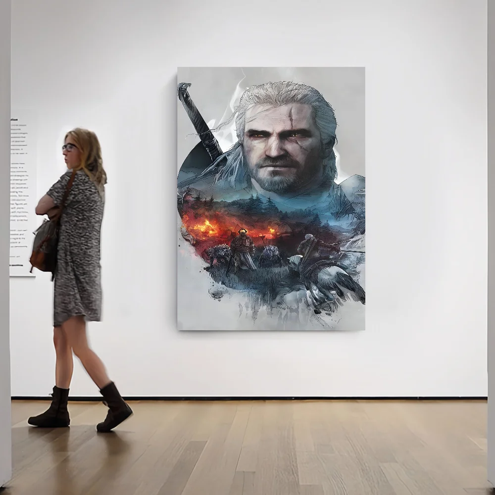لعبة W-Witchers فيلم لزجة الملصقات يتوهم الجدار ملصق لغرفة المعيشة زخارف للحانات اللوحة الزخرفية خمر