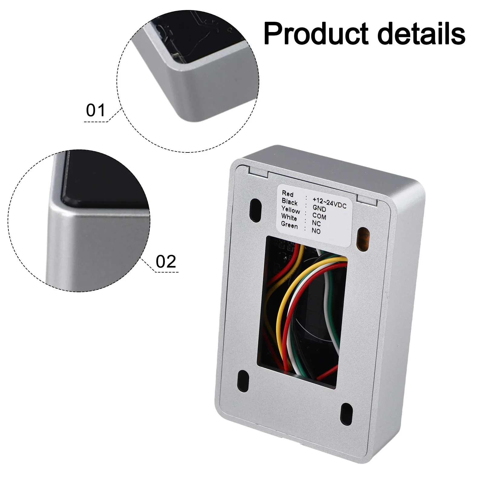 Access Control Switch Panel Automatic Touch Sensing Two Color LED Indicator Easy Cleaning High Temperature Resistance