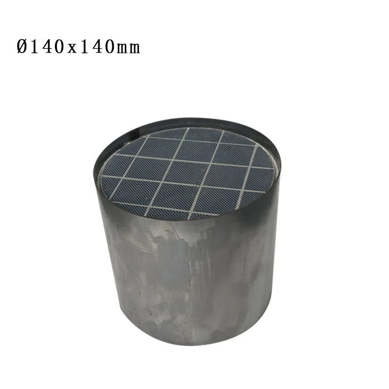 ∅140*140mm Wall Flow SiC DPF Middle Section Diesel Particulate Filter Silicon Carbide Exhaust Filter Replacement Assembly