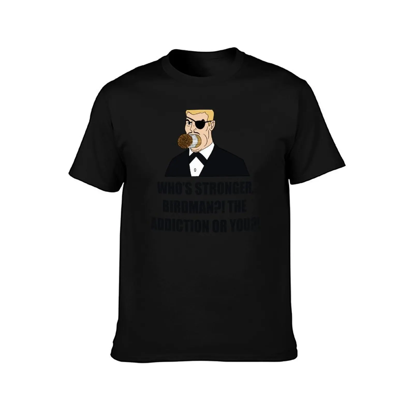 Who's Stronger Birdman?! T-Shirt Worker Basic Short Sleeve Tee T-Shirt
