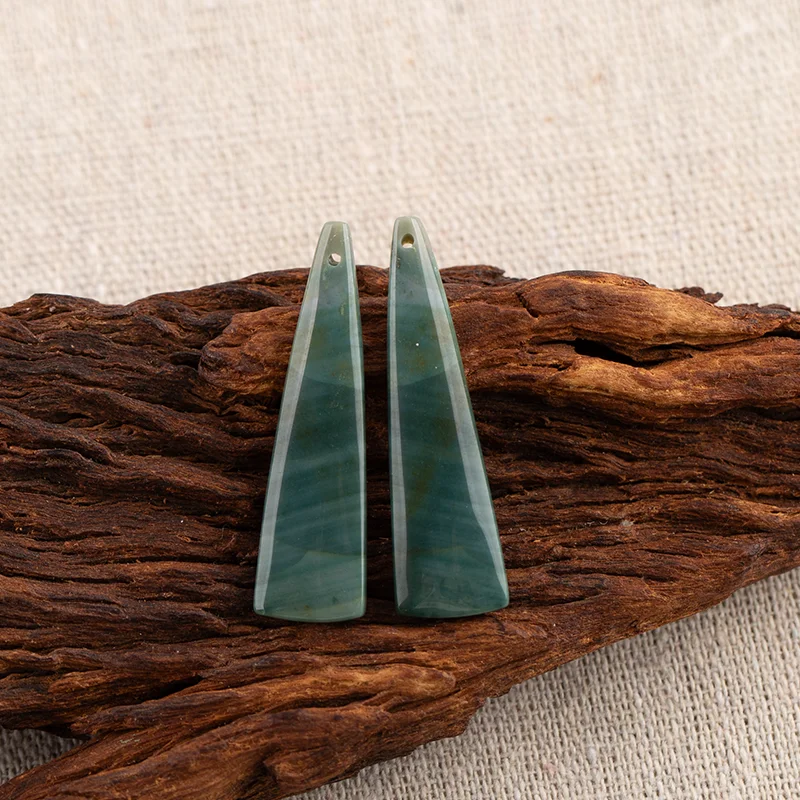 B&F Handmade Wave Jasper Pendants, Genuine Natural stones beads, Unique Stones for jewelry & DIY Earring Beads