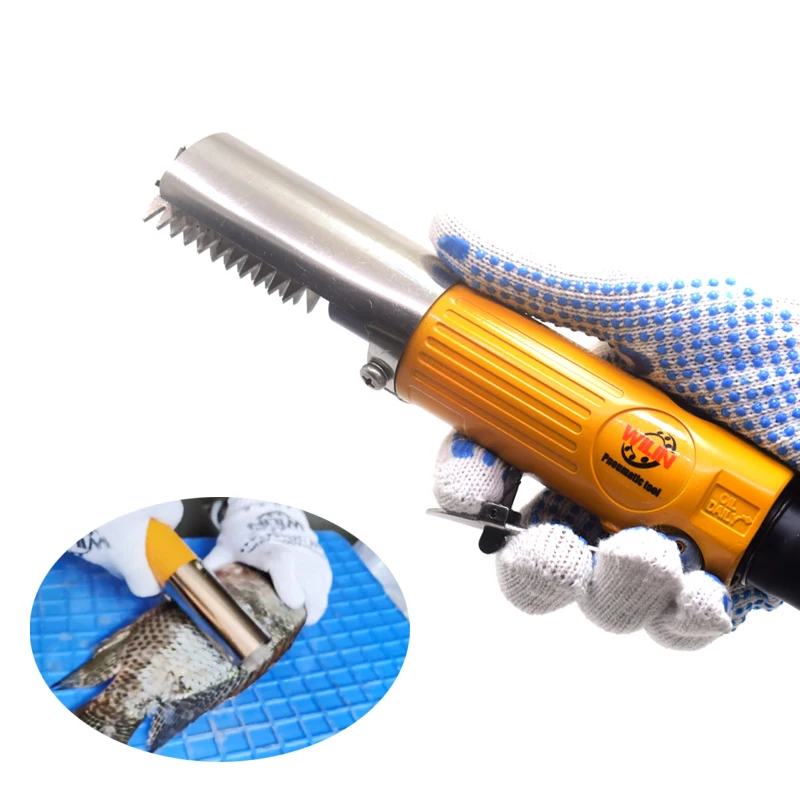 

Powerful Air Fish Scalers Scale Remover Fish Skin Scraper Shaver Automatic Pneumatic Fishing Scale Seafood Cleaner Waterproof