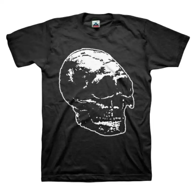 Мужская футболка с длинным или коротким рукавом с черепом