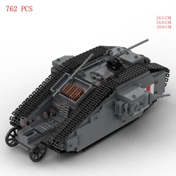 hot military WW1 UK army weapons equipment Britain MARK 1 tank model brick Battle of Somme war vehicles building block toys gift