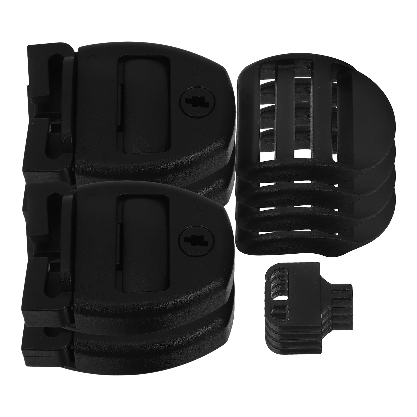 

4pcs Spa Cover Clip Lock Replacement Kit Abs Black Secure Bath Tub Cover Protect From Wind Damage Key Lockable Spa Lid Locks