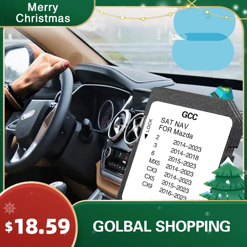 for Mazda 2/3/6/MX5/CX5/CX9 Compatible Navigation Vehicle SD GPS Card 2023 Sat Navi 8GB Middle East Map Accessories