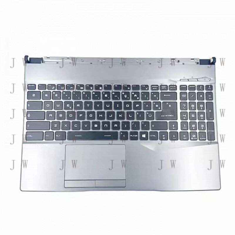 

Подставка для рук DDJ с тачпадом и клавиатурой, серебристая, US-раскладка, для MSI GL65 Alpha15 MS-16U4 16U1 16U7