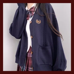 Japanese Korean Fashion Sailor School Girl Uniform Cardigan Cosplay Suit Sweater Anime Student Costume College Youth purity