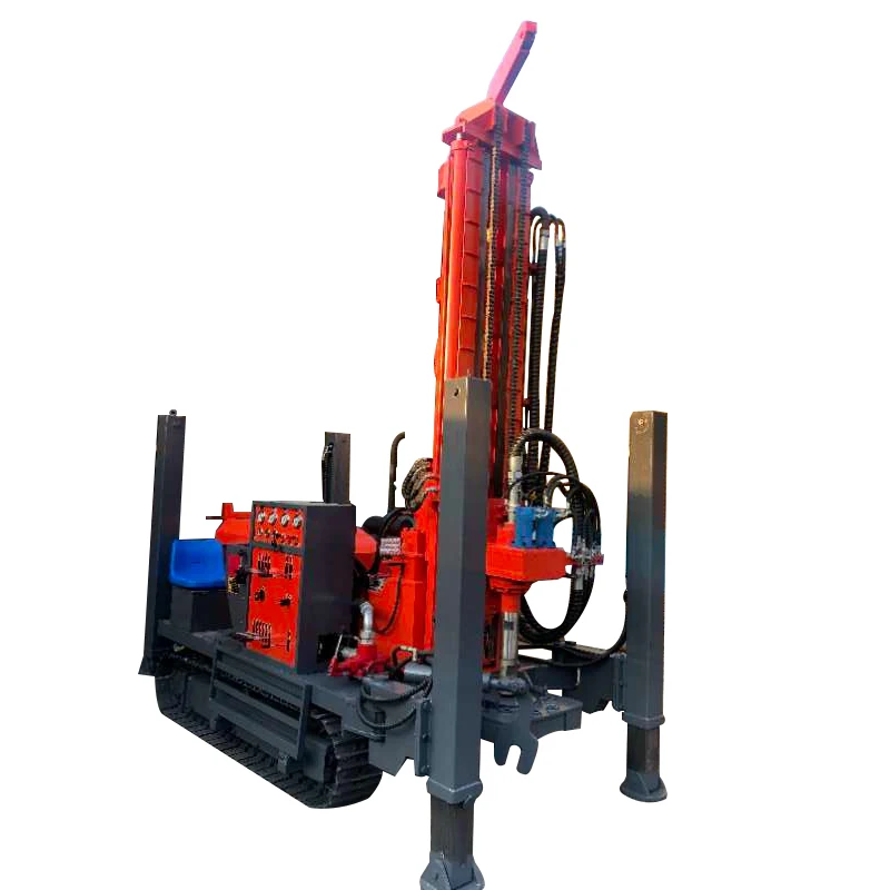 Customized Pneumatic Crawler Rock Borehole 200m Full Automatic Water Well Drilling Rig With Factory Price