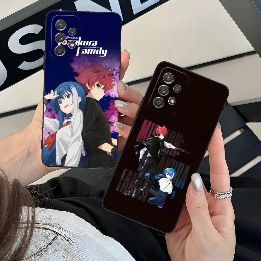 

Mission Yozakura Family Phone Case for Samsung Galaxy A73 72 71 70 56 55 54 53 52 36 35 34 23 16 15 5G Colour Printing Pretty