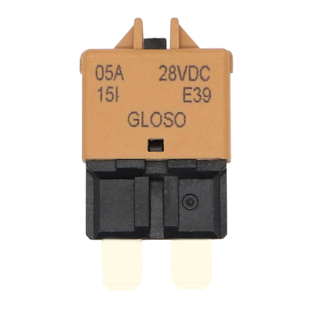 1PCS Circuit Breaker Blade Fuse 12V 24V Resettable 5-30A Marine RVs Automatic Reset Thermal Circuit Breaker Car Blade Fuse Box