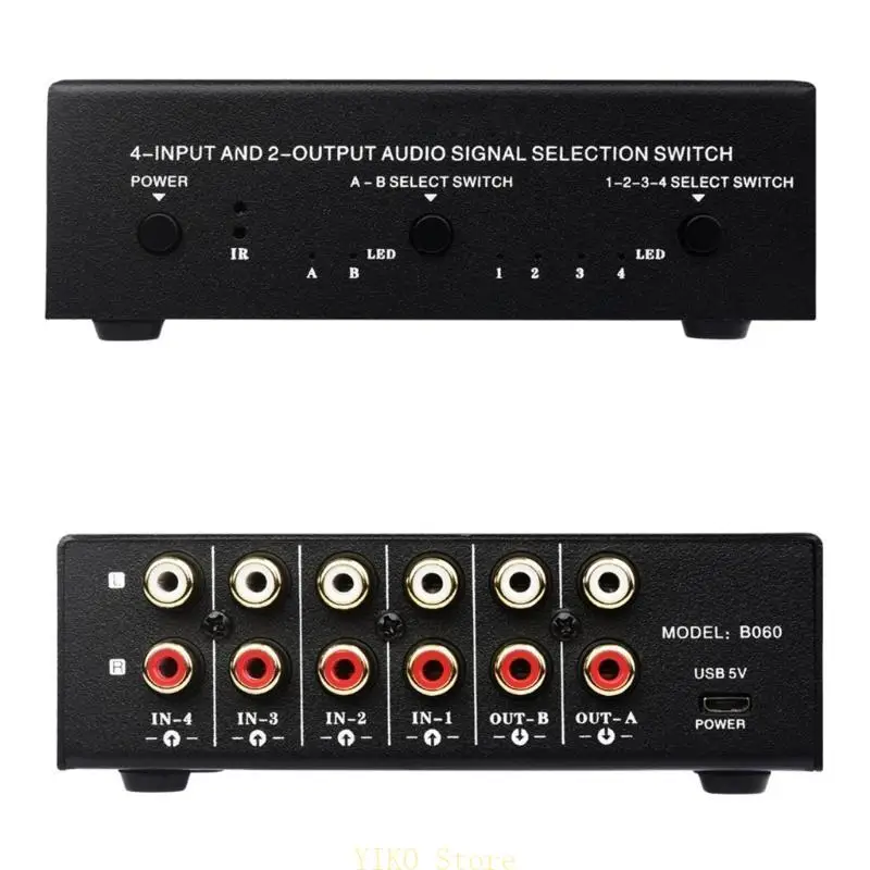 

K32C Sound Selection Switcher Bidirectional Switching 2/4 Input 4/2 Output