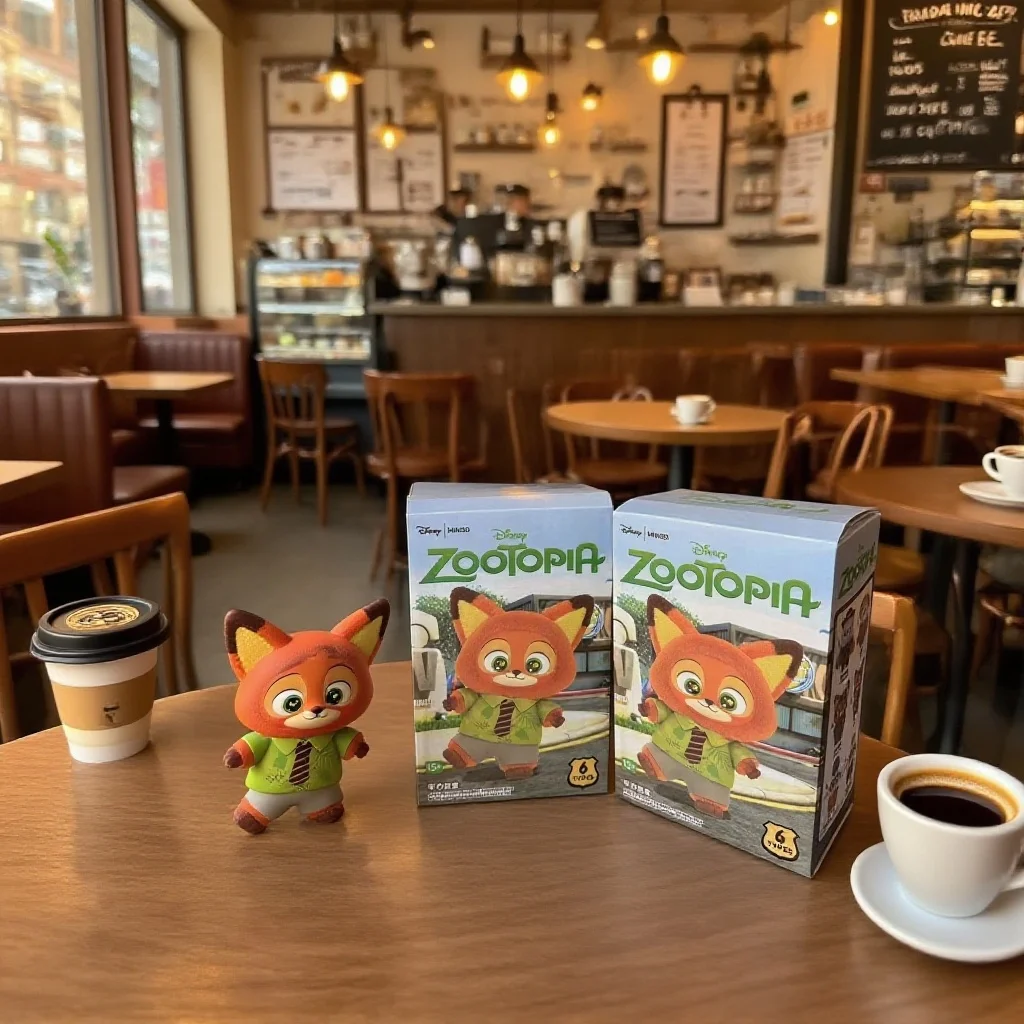 

New Zootopia Authentic Vinyl Series Blind Box - Cute Cartoon Character Vinyl Plush Bag Charm Doll, Trendy Mystery Toys Gift