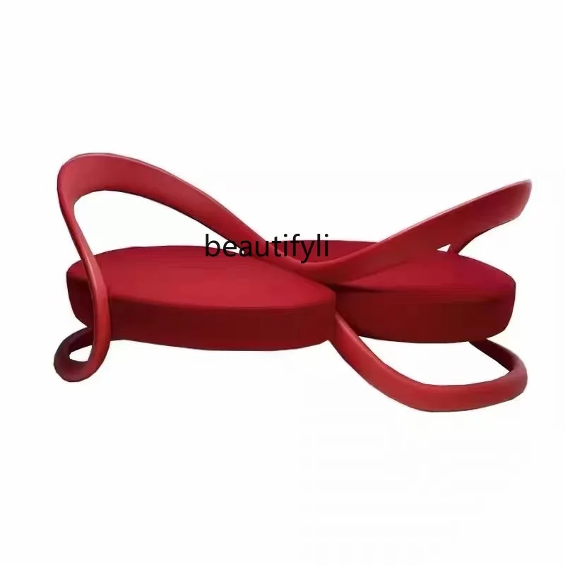 

Designer Hyundai Creative Strange Shape Couch FRP Ribbon Leisure Chair Hotel Artistic Chair chairs living room furniture