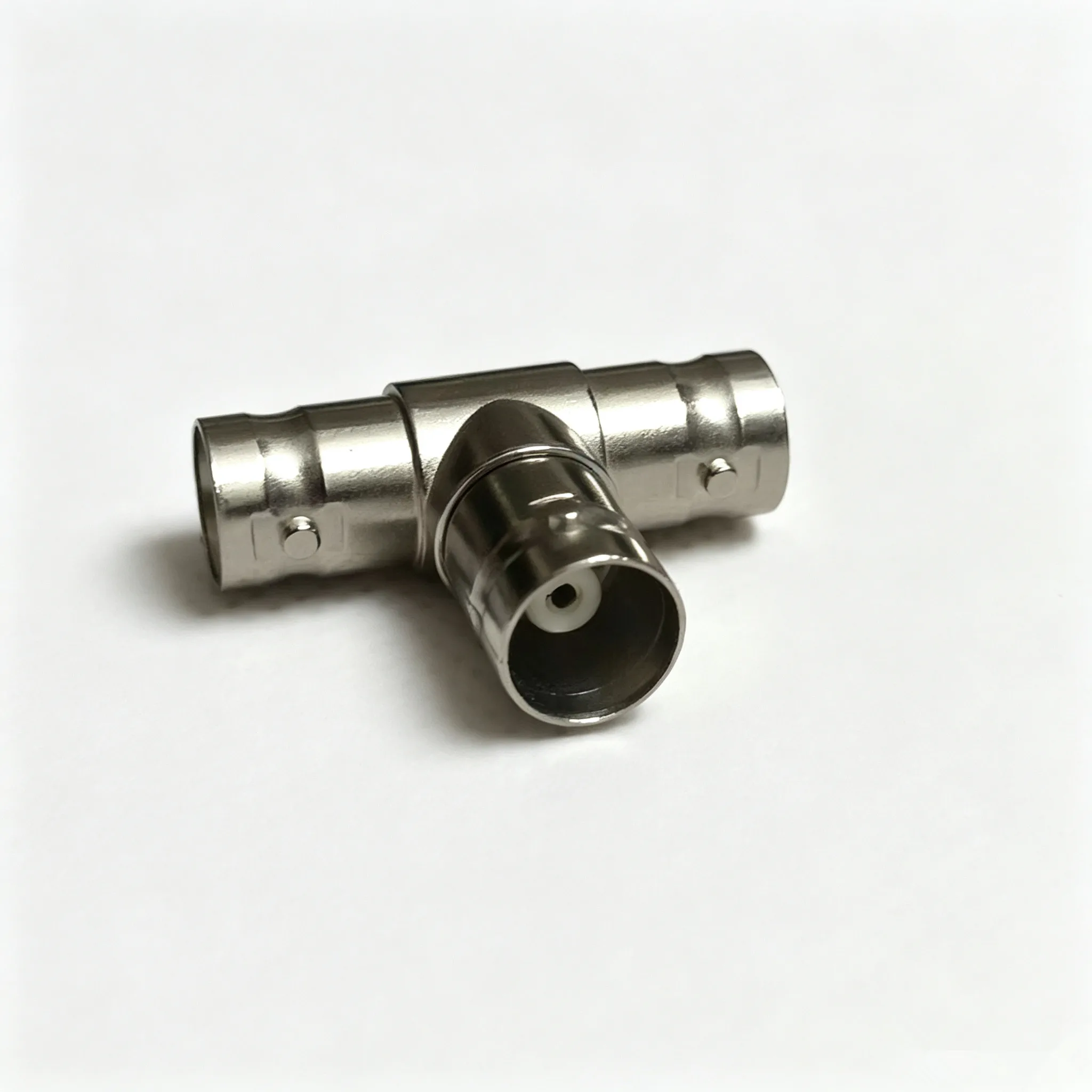 100pcs BNC 3 Female Adapter Connector Coaxial T-type Adapter Coupler Splitter Plug for Monitoring Video CCTV Camera