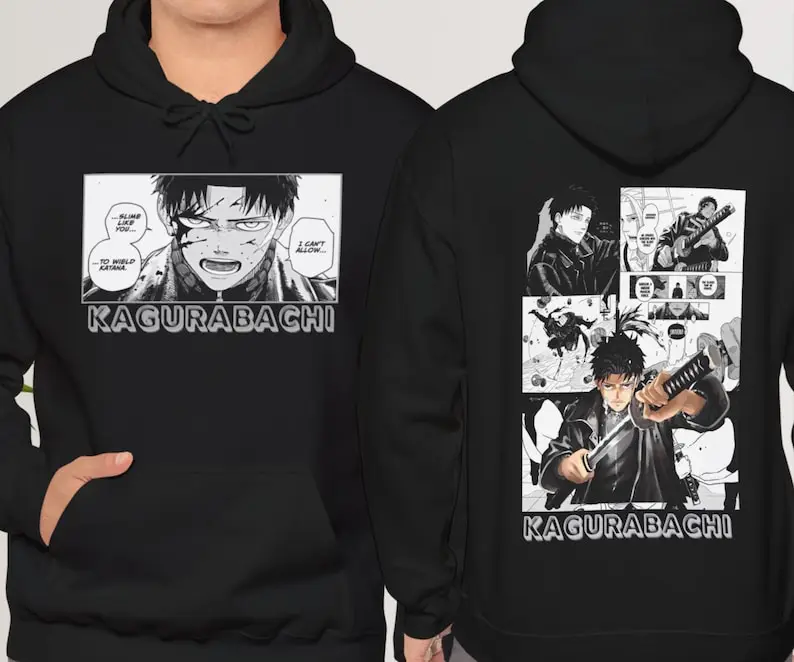 

Kagurabachi Anime Manga hoodie Plus size anime hoodie Gift for friends Gift for anime lover Funny gift Unisex hoodie