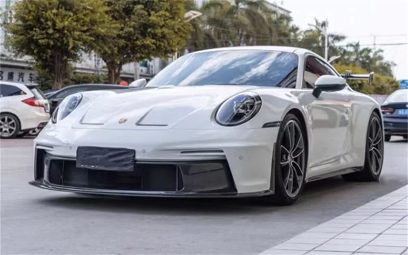 For Porsche Panamera 992 911 GT3 ReaI Carbon Fiber Side Skirts Pane Spoiler Kit