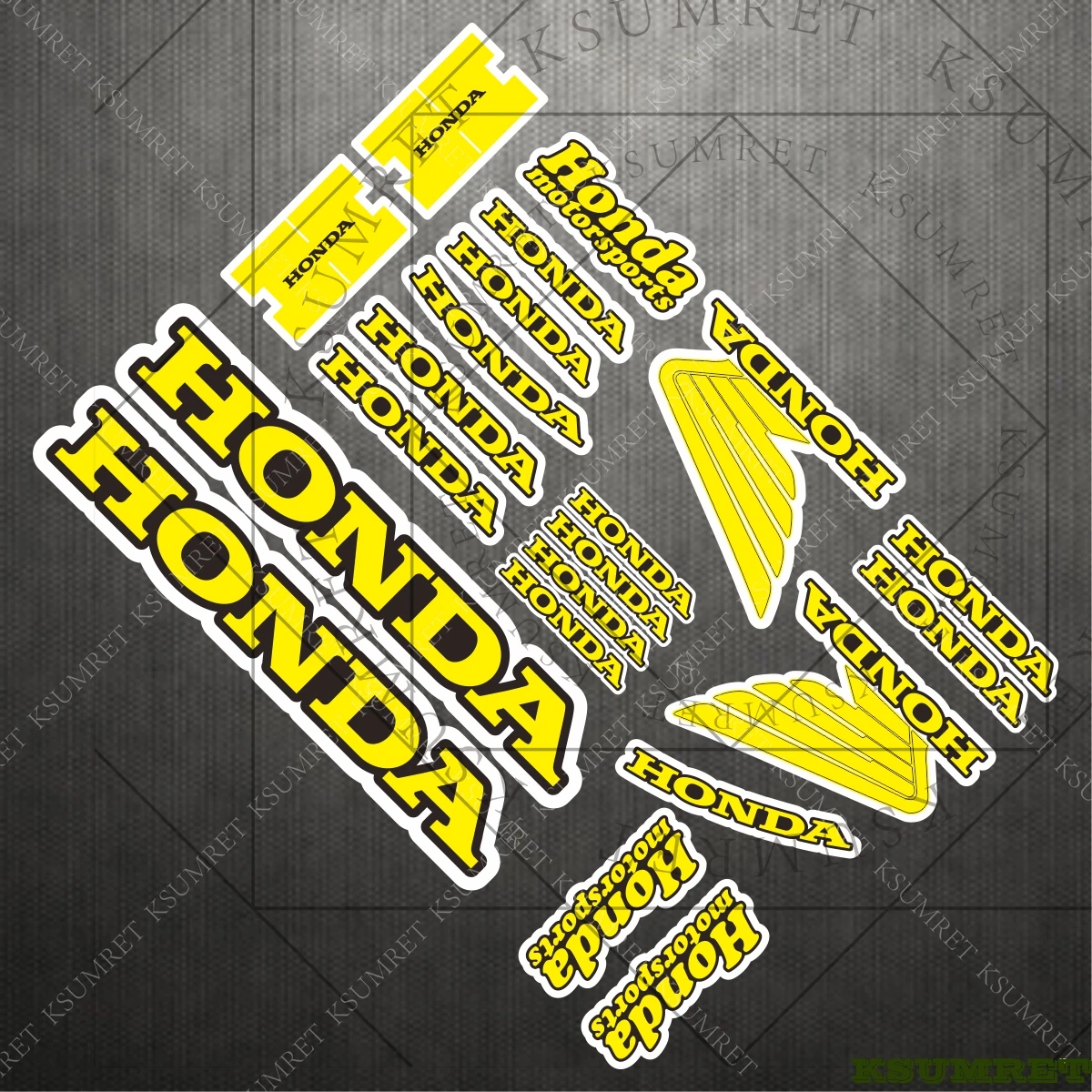 الفينيل لهوندا ملصق دراجة نارية ملصق عاكس مقاوم للماء #1
