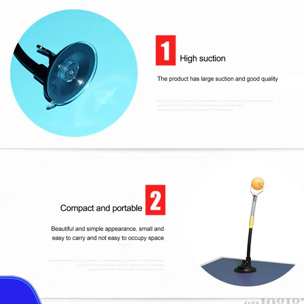 

Sucker Type Table Tennis Training Robot Rapid Rebound Ping Pong Ball Training Machine Ping Pong Training Robot for Stroking
