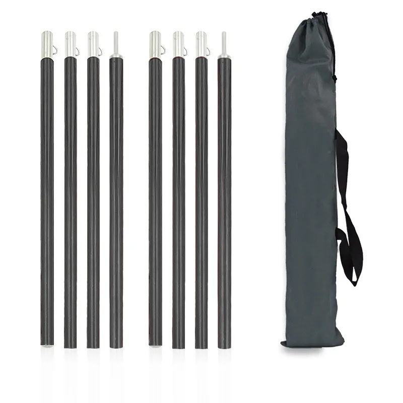 19mm Diameter Adjustable Aluminum Tent Pole Thickened Reinforced Support Rod For Canopy Awning Porch Outdoor Camping