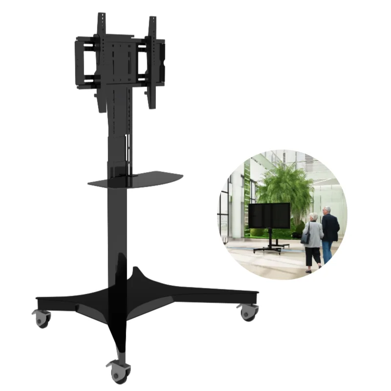 Furniture Height Adjustable Motorized New Design Modern Mobile TV Car Customized Adjustable Height TV Lift For Meeting Room