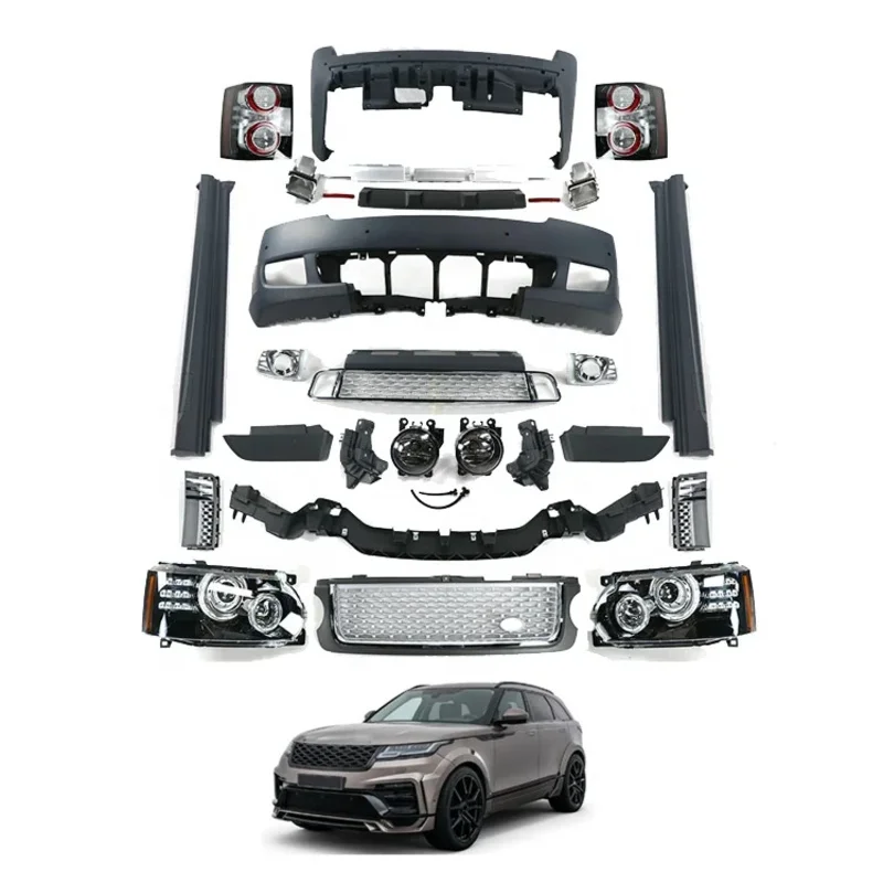 

Car Accessories 2012 Genesis Style Front Rear Bumper Headlights Grille Tail Lights Body Kit for Range Rover Vogue 2002-2009