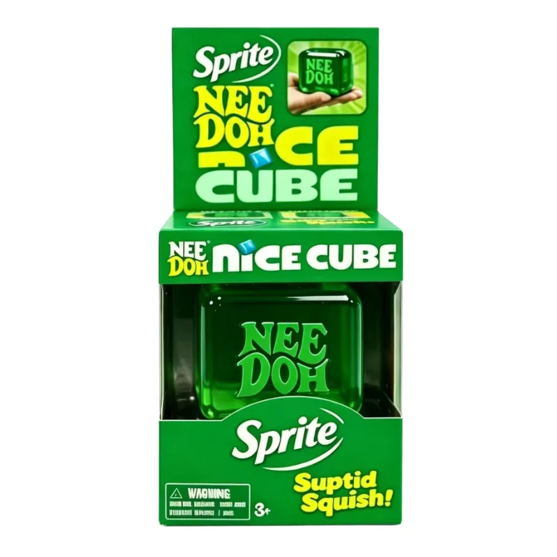 Schylling Needoh Nice Cube & Mini Jellyfish Sensorische Nice-Sicle Stressverlichtende Squishy Cube Anti-Angst Knijp Blind Box Speelgoed