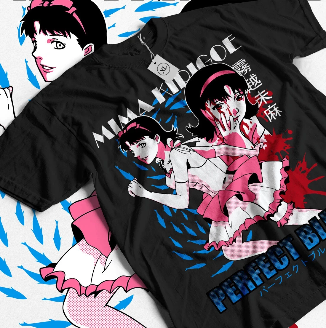 

Summer Perfect Blue T-Shirt Gift Horror Anime Perfect Blue Mima Kirigoe Shirt All Size Original Restoration Limited Edition
