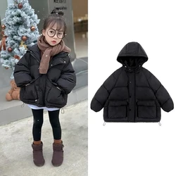 2-12 Years Girls Winter Coat Kids Hooded Cotton Padded Jackets for Girls Water Proof  Overcoat Toddler Baby Fall Outwear 4 5 6 7